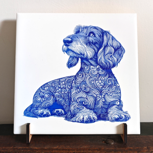 Teckel Delfts blauw