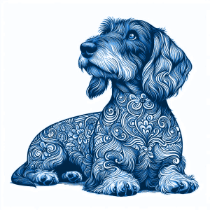 Teckel Delfts Blauw